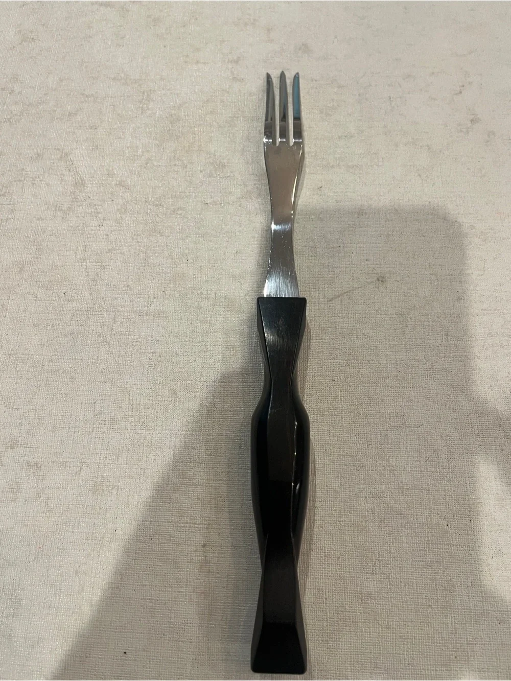 Classic Cutco Black Handle Stainless large Fork. GUC!